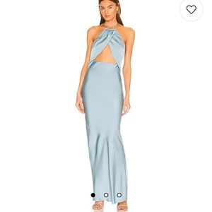 REVOLVE Finley Gown in Dusty Teal by Michael Costello